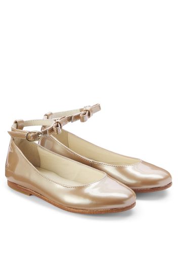 Ballerinas Gayle aus Metallic-Leder