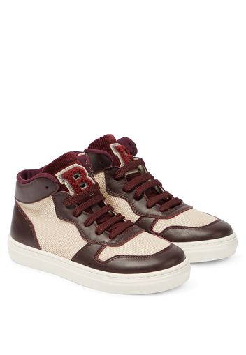 High-Top Sneakers aus Leder