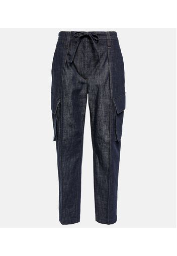 Mid-Rise Tapered Jeans