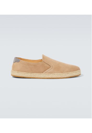 Espadrilles aus Veloursleder