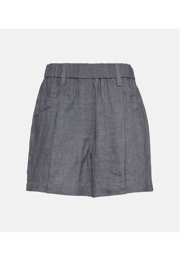 Shorts aus Leinen