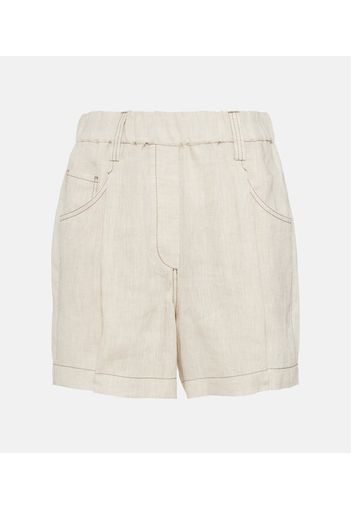 Shorts aus Leinen