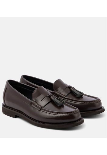 Verzierte Loafers aus Leder