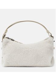 Schultertasche aus Faux Shearling