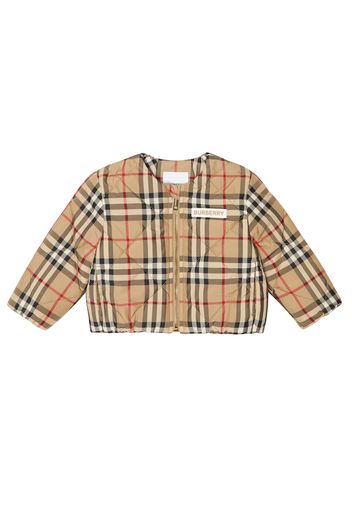 Baby Karierte Steppjacke Vintage Check