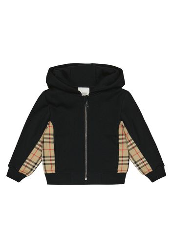 Kapuzenjacke Vintage Check aus Jersey