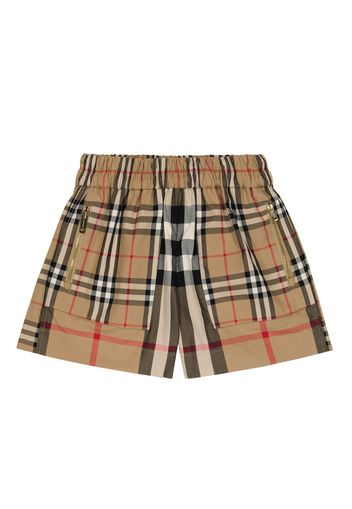 Shorts Vintage Check aus Baumwolle