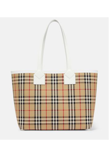 Tote London Medium  Check aus Canvas