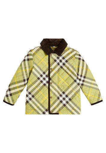 Steppjacke Burberry Check aus Baumwolle