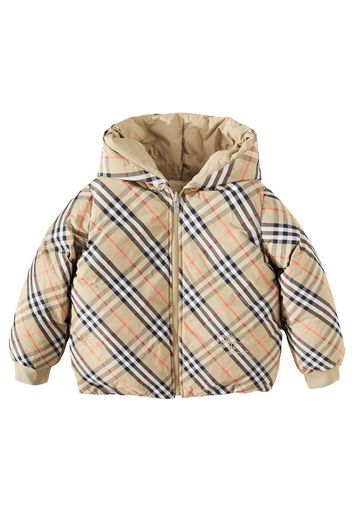 Wendbare Daunenjacke Burberry Check