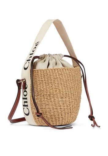 X Mifuko Bucket-Bag Woody Small aus Raffiabast