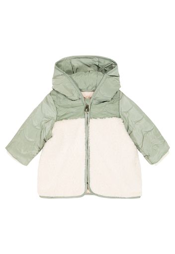 Baby Steppjacke mit Faux Shearling