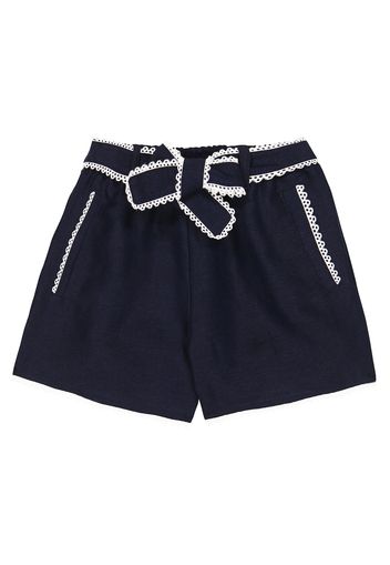 Shorts aus Leinen und Baumwolle