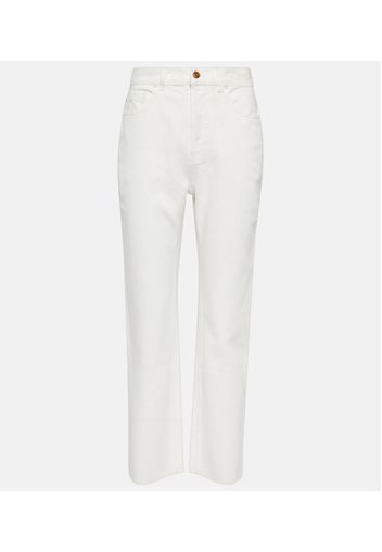 High-Rise Straight Jeans