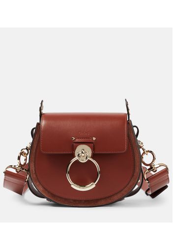 Chloé Schultertasche Tess Small mit Veloursleder