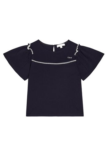 Chloé Kids T-Shirt aus Baumwoll-Jersey