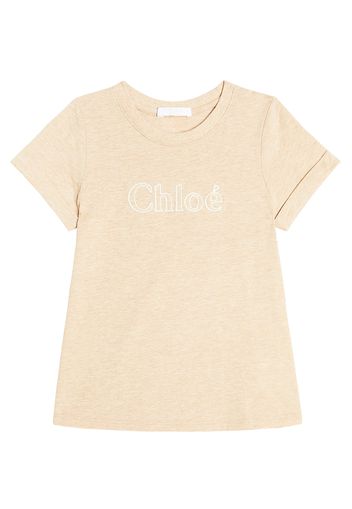 Chloé Kids T-Shirt aus Baumwoll-Jersey