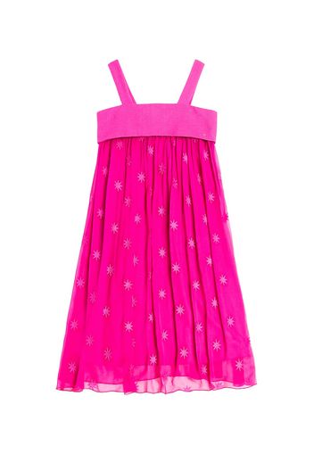 Chloé Kids Besticktes Kleid aus Seide