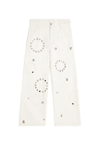 Chloé Kids Verzierte Straight Jeans