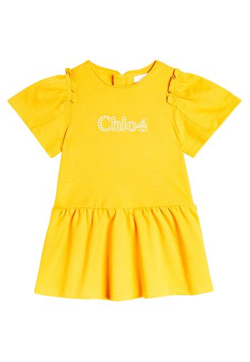 Chloé Kids Baby Kleid aus Baumwoll-Jersey