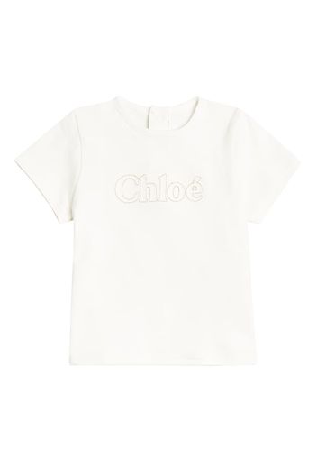 Chloé Kids Baby T-Shirt aus Baumwoll-Jersey