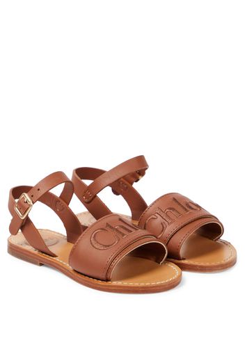 Chloé Kids Sandalen aus Leder