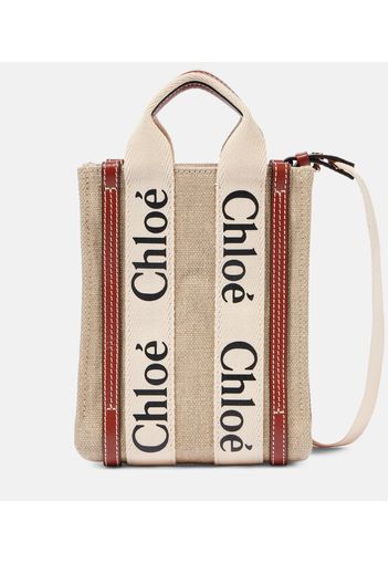 Chloé Schultertasche Woody North South Mini