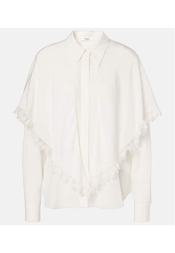 Chloé Bluse Knotted Heritage aus Crêpe de Chine aus Seide