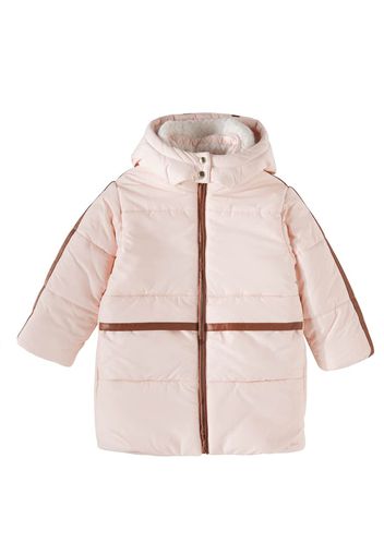 Chloé Kids Wattierter Mantel mit Lederimitat