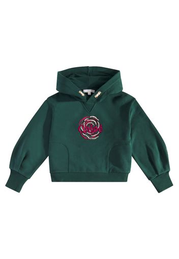 Chloé Kids Hoodie aus Baumwolle