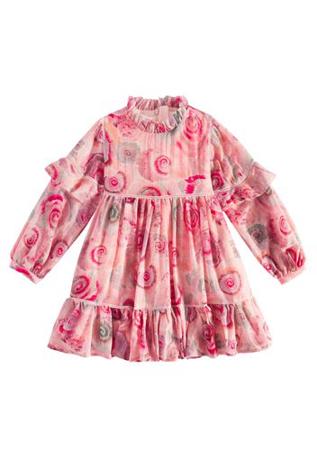 Chloé Kids Bedrucktes Kleid aus Wolle