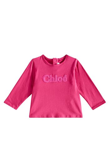 Chloé Kids Baby Longsleeve aus Baumwolle