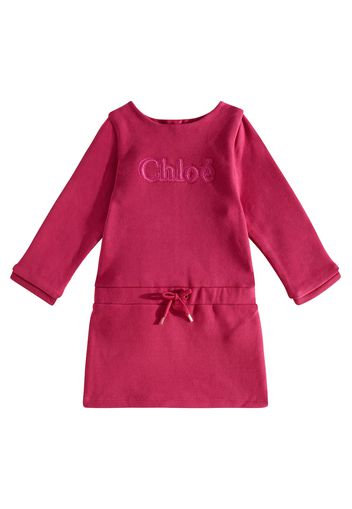 Chloé Kids Baby Kleid aus Baumwolle