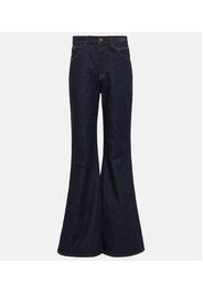 Mid-Rise Flared Jeans