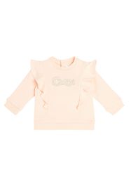 Chloé Kids Baby Sweatshirt aus Baumwoll-Jersey