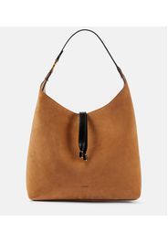 Chloé Schultertasche Marcie Small aus Veloursleder