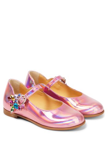 Ballerinas Melodie Queen aus Metallic-Leder