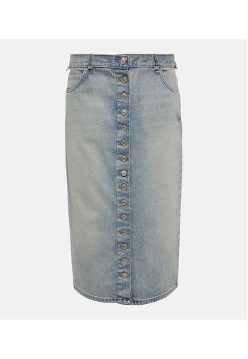 Courrèges Midirock Multiflex aus Denim