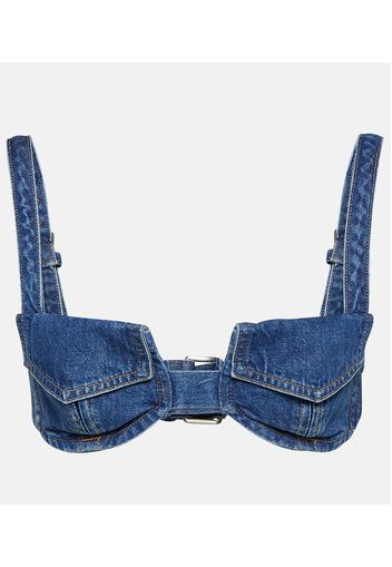 Bralette Pocket aus Denim