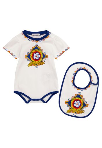 Baby Set aus Strampler und Lätzchen