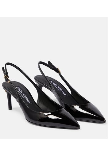 Slingback-Pumps Cardinale aus Lackleder