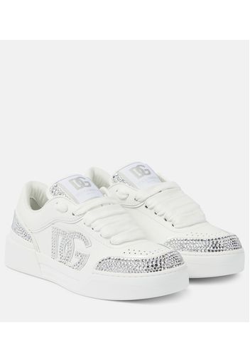 Verzierte Sneakers New Roma aus Leder