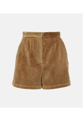 High-Rise Shorts aus Cord