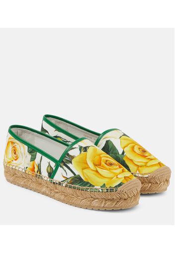 Bedruckte Espadrilles aus Canvas