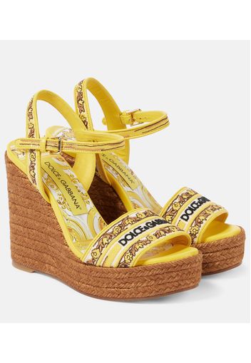 Wedge-Sandalen Majolica mit Leder