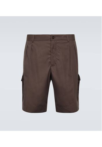 Shorts aus Baumwolle und Seide