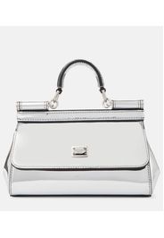 Tote Sicily Small aus Metallic-Leder