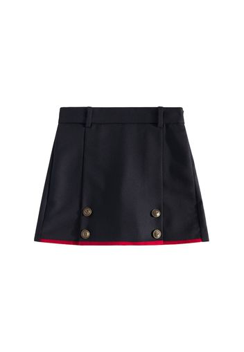 Skort aus Wolle