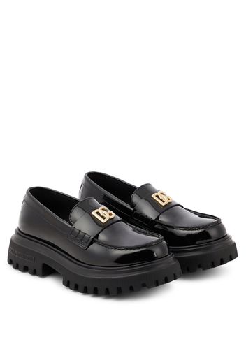 Loafers aus Lackleder