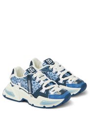 Sneakers Airmaster aus Denim und Leder